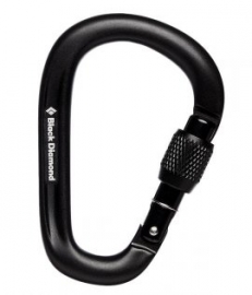 Black Diamond PearLock Screwgate Carabiner - HMS